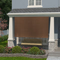 Coolaroo Exterior Roller Shade, Cordless Roller Shade With 90% Uv Protection, No Valance, (4' W X 6' L), Mocha