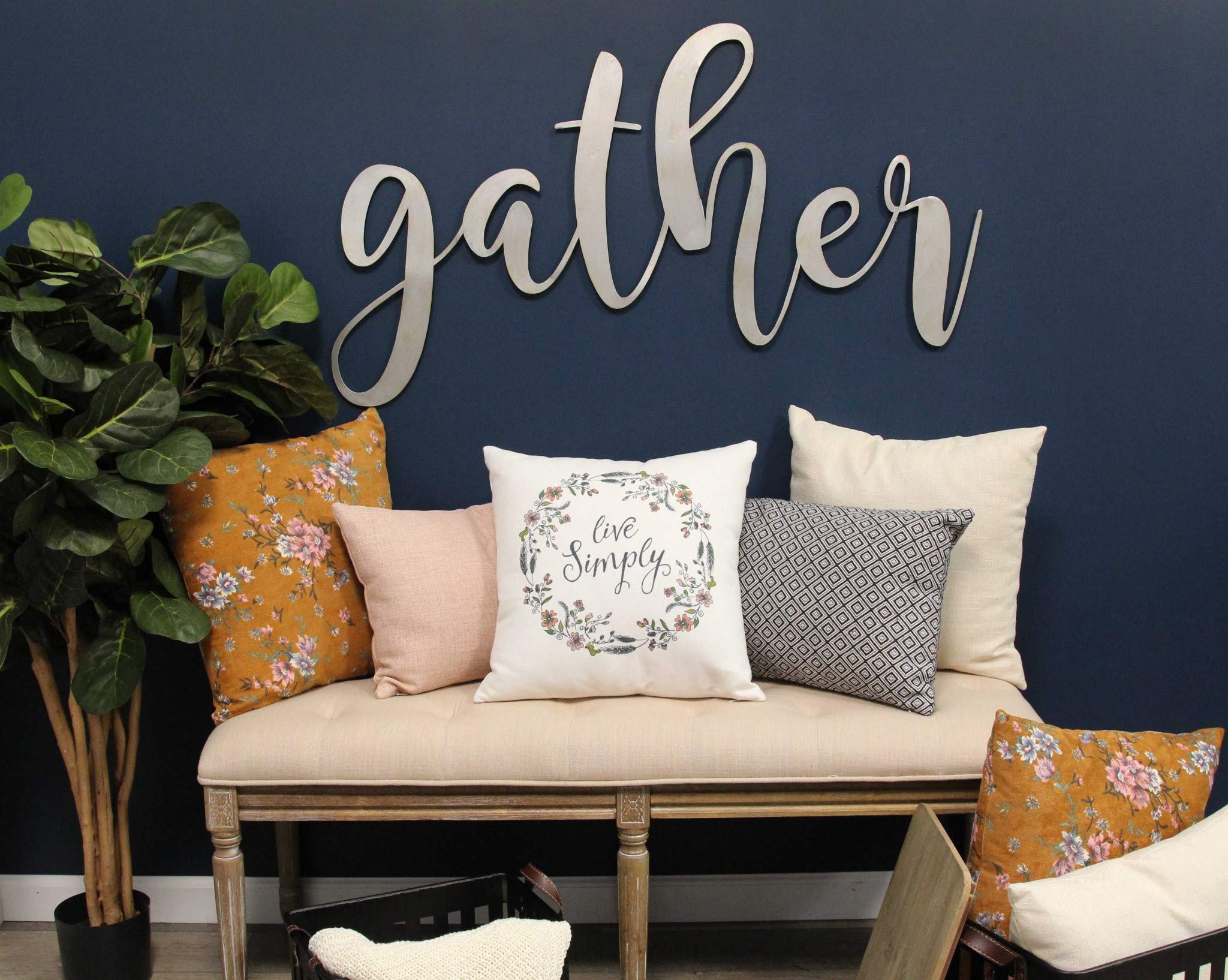 HomeRoots 100% Polyester Beige Tweed Square Accent Pillow