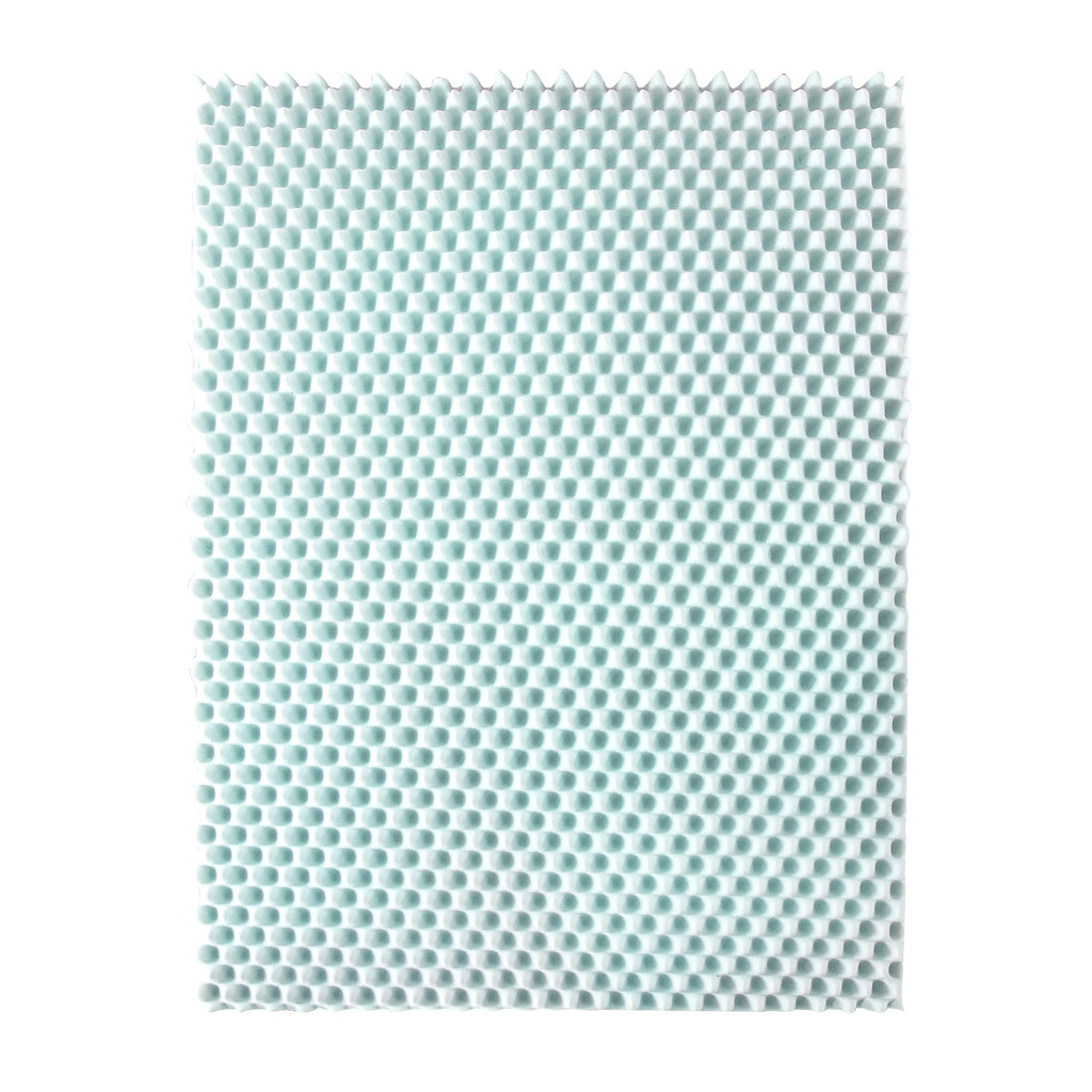 Best Price Mattress 4 Inch Egg Crate Memory Foam Mattress Topper With Cooling Gel Infusion, Certipur-Us Certified, Queen Light B