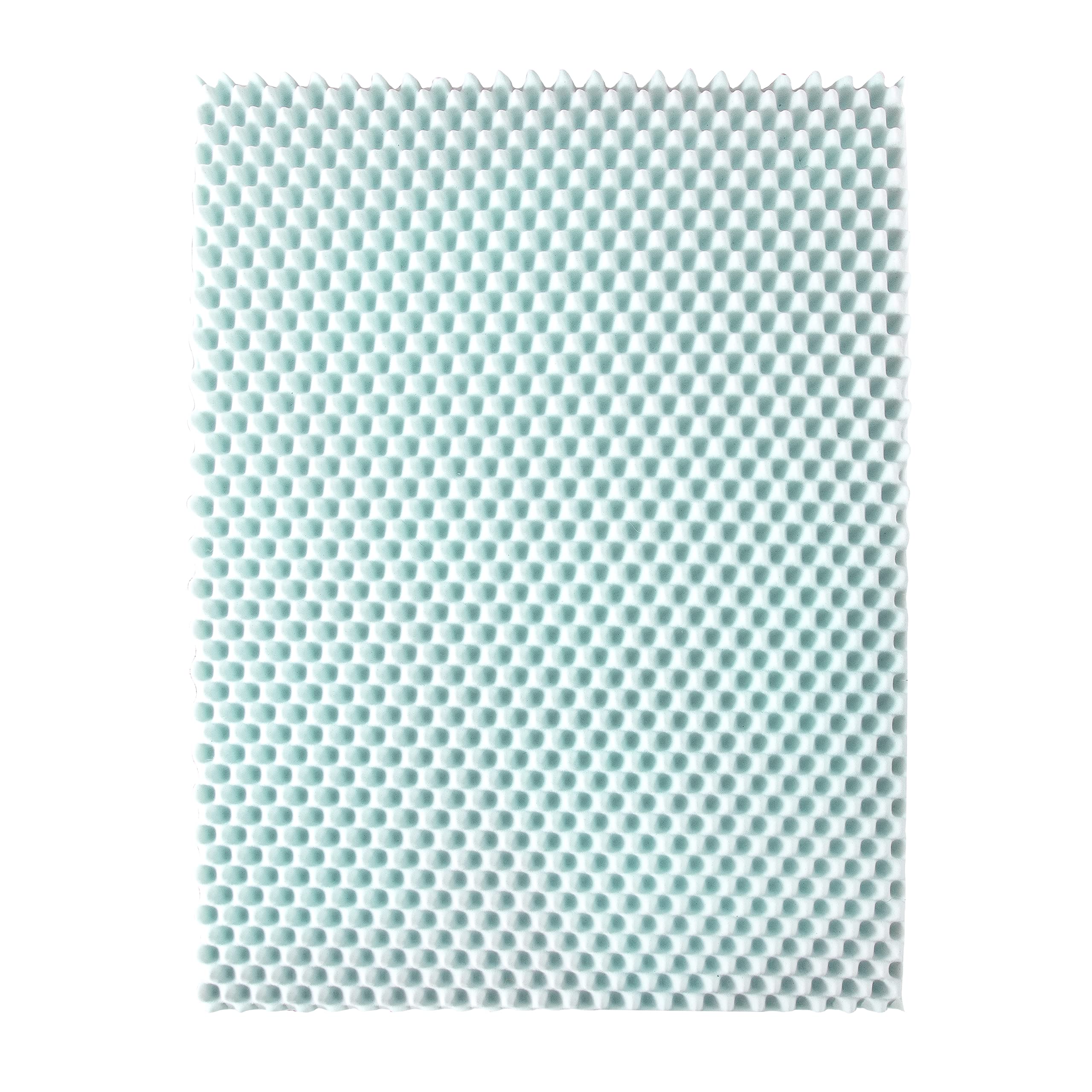 Best Price Mattress 4 Inch Egg Crate Memory Foam Mattress Topper With Cooling Gel Infusion, Certipur-Us Certified, Queen Light B