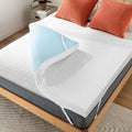 Perlecare 3 Inch Twin Mattress Topper, Certipur-Us Certified Memory Foam, Removable & Washable Cover, Cooling Gel Infused Bed To