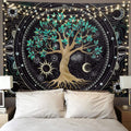 Fly Spray Aesthetic Tree Of Life Tapestry Trippy Tapestry Wall Tapestry Hippie Sun Moon Star Galaxy Tapestries Forest Wall Hangi