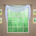 Today'S Curtain Emelia Original Voile Scarf 144', White, 45' W X 144' L