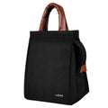 Lorem Blue Color Insulated Lunch Tote With Handle, Waterproof Reusable Lunch Bag For School, Office, Camping, Outdoor Activities
