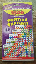 Trend Enterprises, Inc T1945 Superspots And Supershapes Sticker Variety Packs, Positive Praisers, 2,500/Pack