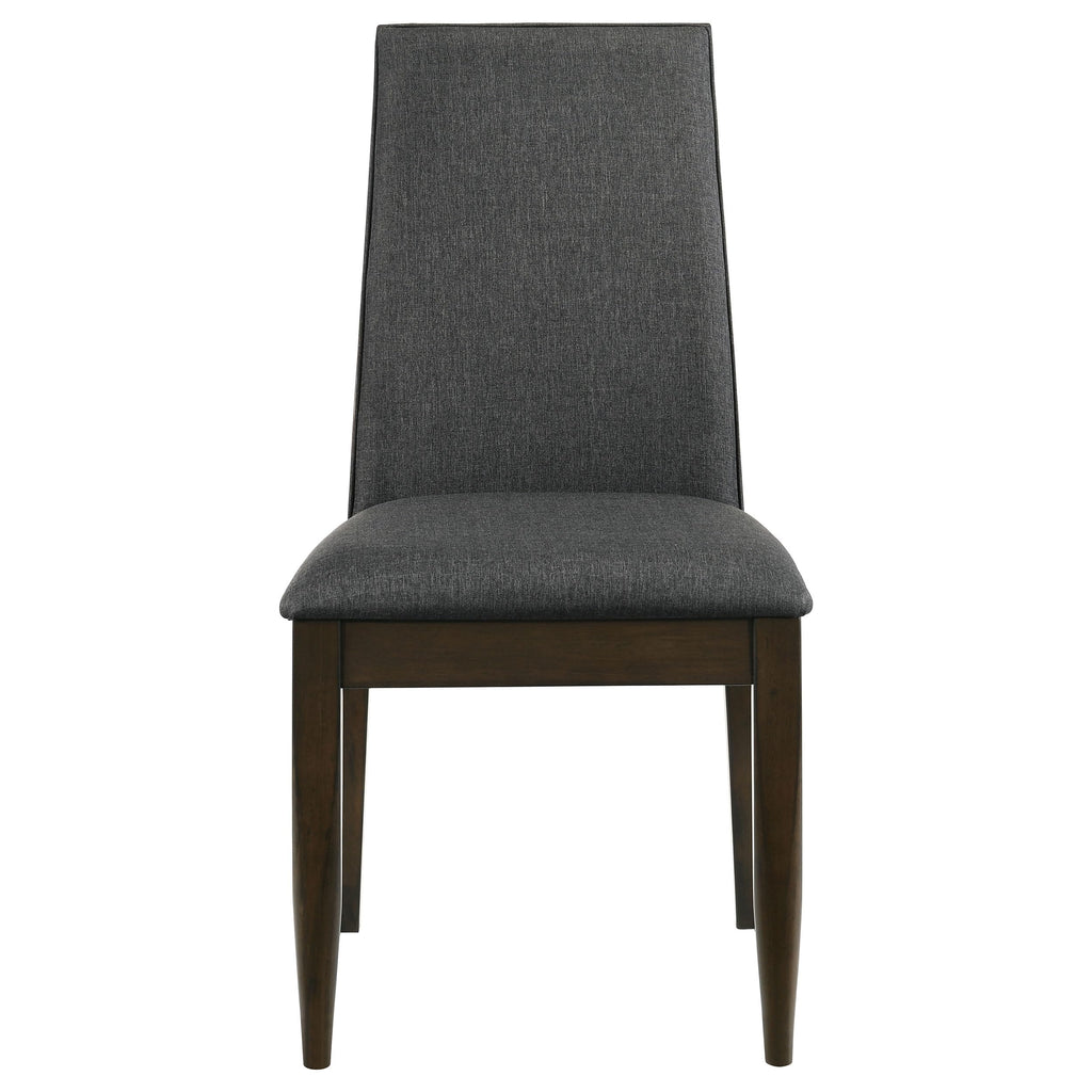 Coaster Home Furnishings Wes Upholstered Side Chair (Set of 2) Grey and Dark Walnut