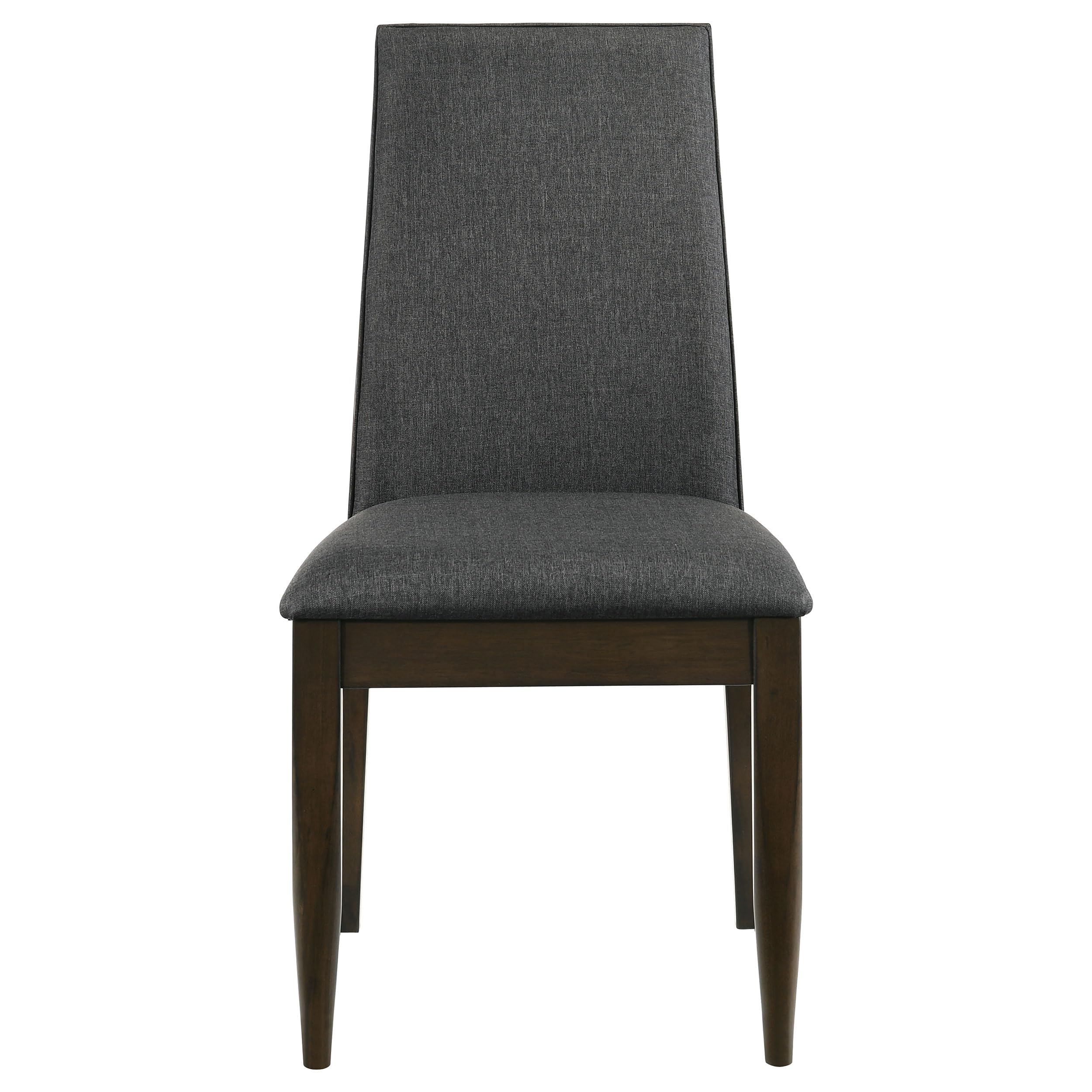 Coaster Home Furnishings Wes Upholstered Side Chair (Set of 2) Grey and Dark Walnut