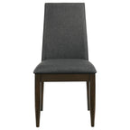 Coaster Home Furnishings Wes Upholstered Side Chair (Set of 2) Grey and Dark Walnut