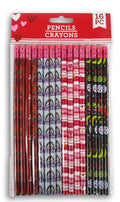 Valentine'S Day Prize Reward Favor Assorted Pencils - 16 Count