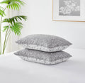 Southshore Fine Living, Inc. Grey Throw Pillow Covers 18X18 Inch, Set Of 2 Euro Sham Covers, Quilted Pillow Shams To Match Bedro