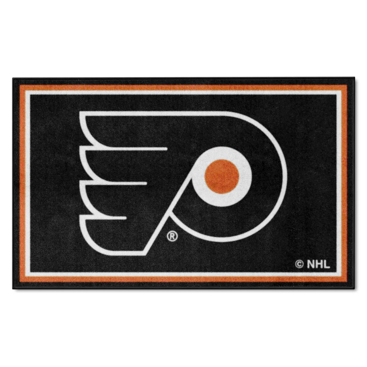 Fanmats Nhl  Philadelphia Flyers 4Ft. X 6Ft. Plush Area Rug