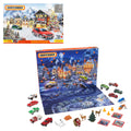 Matchbox Advent Calendar with 24 Surprises that Include 11 1:64 Scale Cars with Authentic & Holiday-Themed Decos & Accessories, 