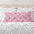 Juicy Couture 18 x 36 Plush Body Pillow, Pink Lockup Lattice