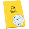 Rite In The Rain Weatherproof Hard Cover Notebook, 4 3/4' X 7 1/2', Yellow Cover, Geological Pattern (No. 540F)