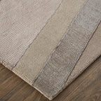 HomeRoots 514607 9 x 12 ft. Blue & Silver Wool Geometric Hand Tufted Handmade Rectangle Area Rug