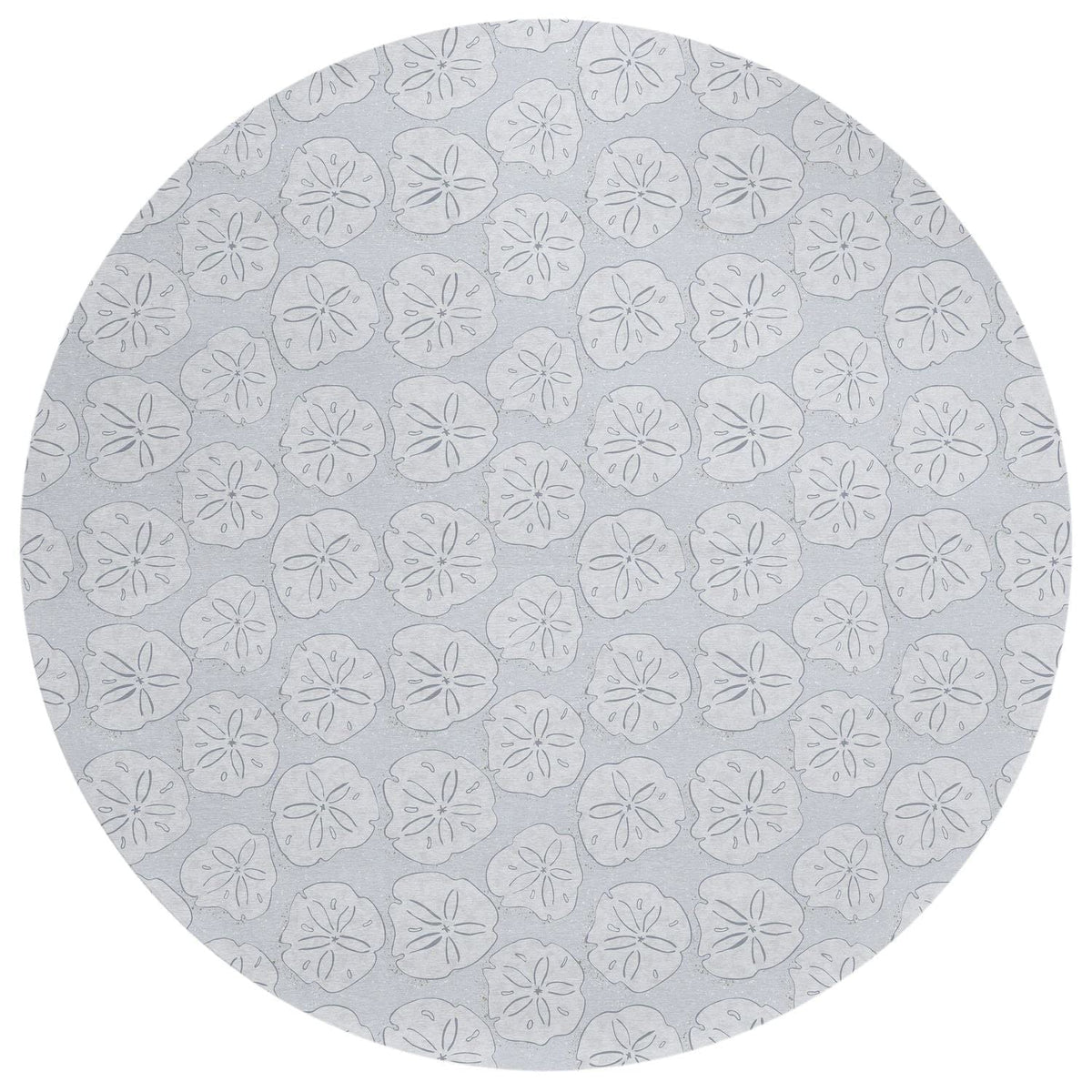 Seabreeze Sz10 Gray Coastal Rug Round 8' X 8'