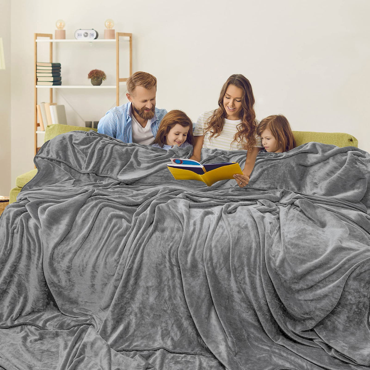 ?????????? Super Big Fleece Blanket - Oversized King 120'X120', Soft Cozy Extra Large 300Gsm Flannel Blanket For Couch, Bed, S