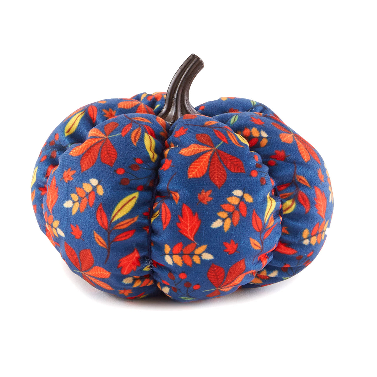 Decorative Harvest Plush Pumpkins - Harvest Leaves Medium