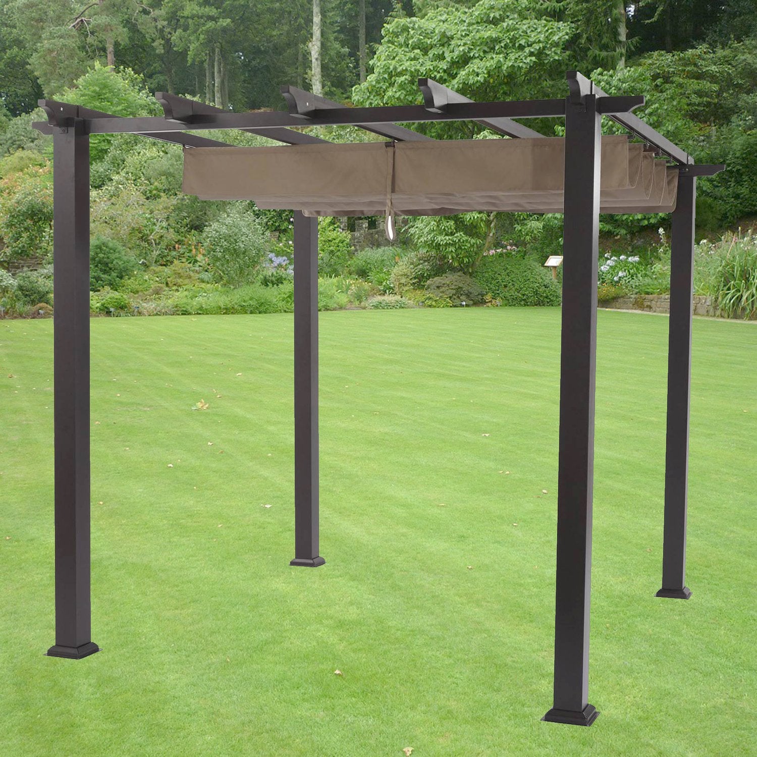 Garden Winds Replacement Canopy Top Cover For Meritmoor 9X9 Pergola - Riplock 350
