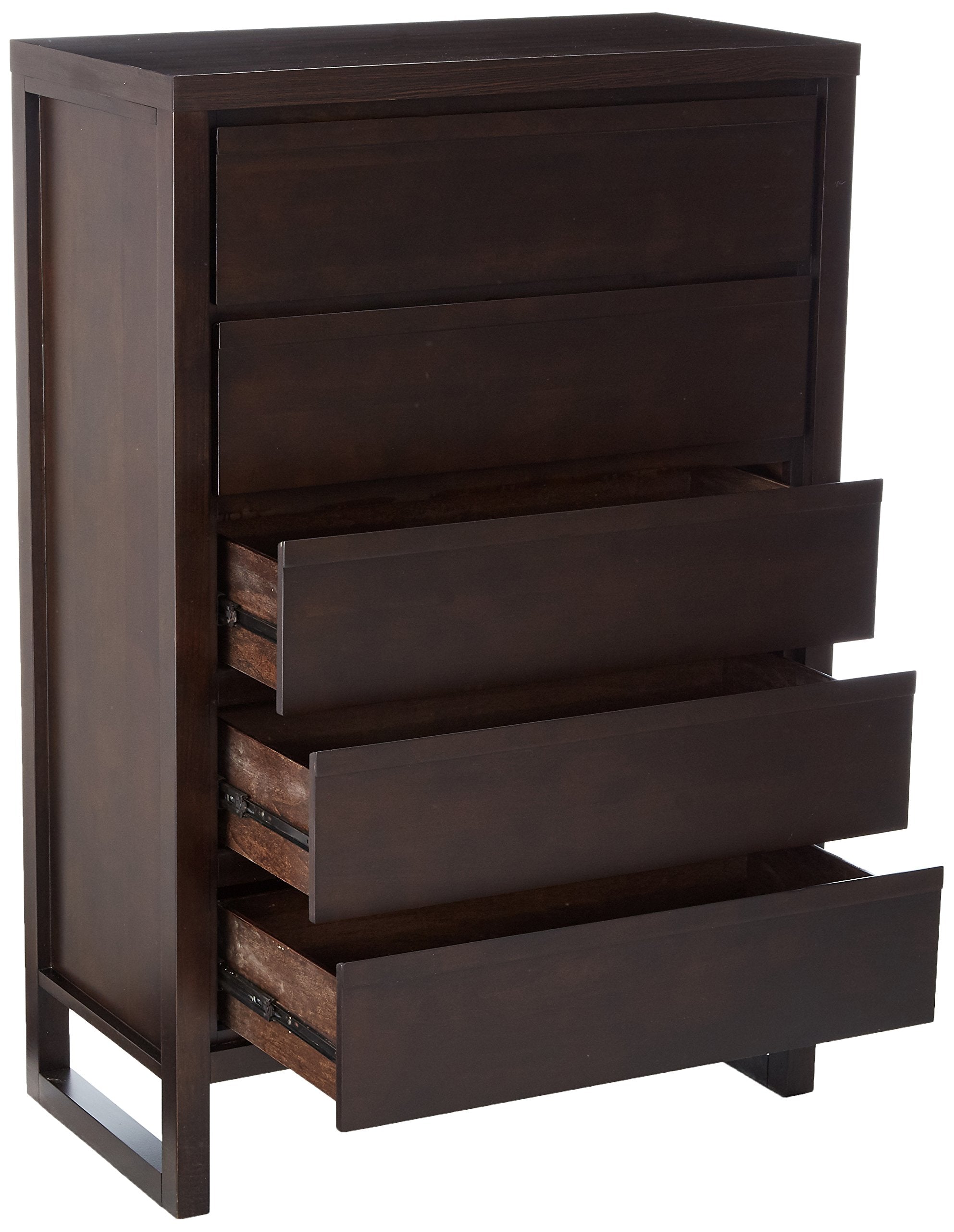 Progressive Furniture Athena Chest, 36X18X53, Dark Chocolate