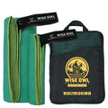 Wise Owl Outfitters Microfiber Camping Towel - Quick Dry Towel for Travel, Backpacking, Hiking, Beach, Gym & Yoga - Compact, Fas