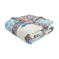 PINAARAS INTERIOR Hand Block Printed Flower Prints Cotton Single Bed Quilts/Razai/Rajai  Brown (60X90 INCHES)