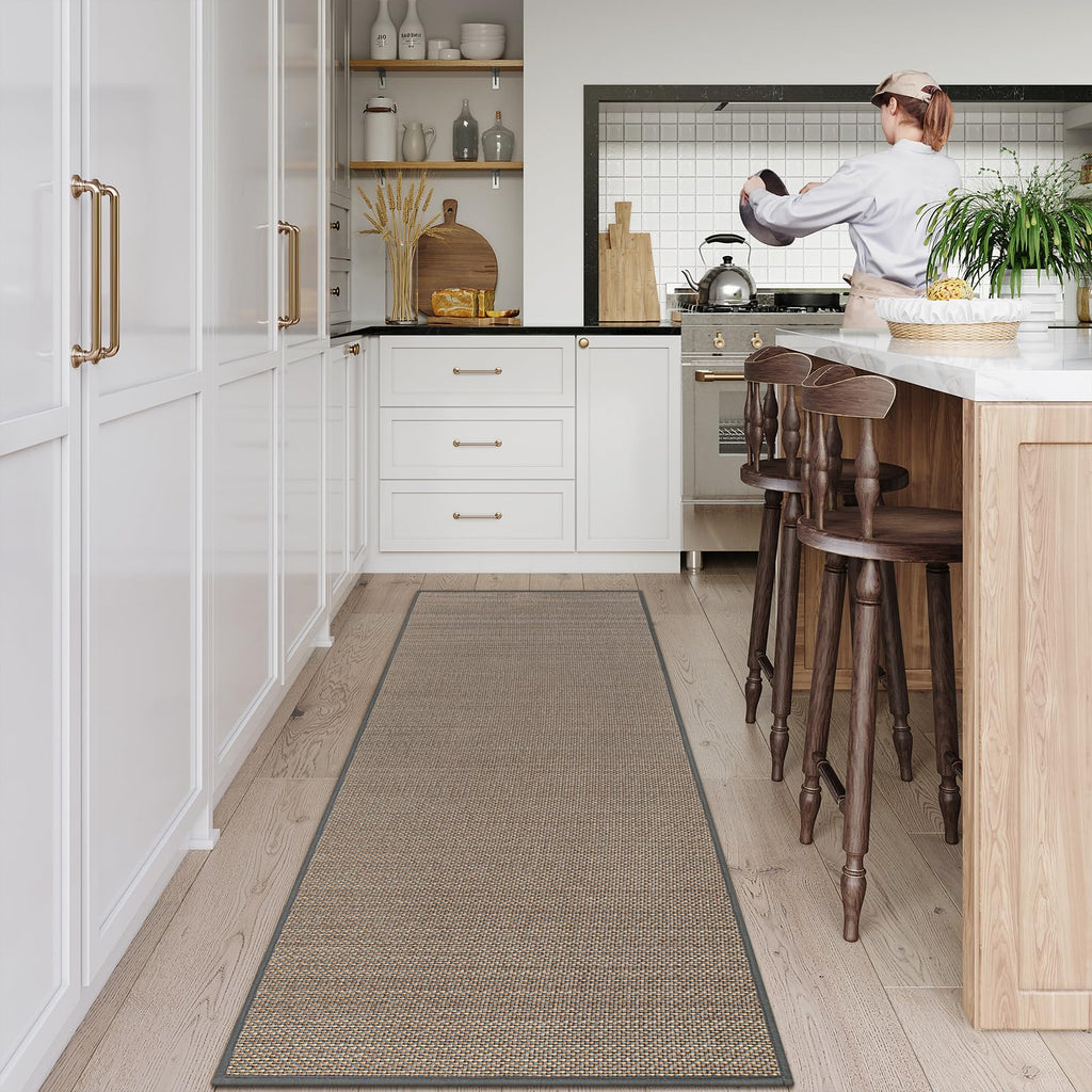 Lahome Farmhouse Kitchen Runner Rug, 2X6 Hallway Runner Rug Non Slip For Entryway Indoor Washable Carpet Runners For Hallway 6Ft