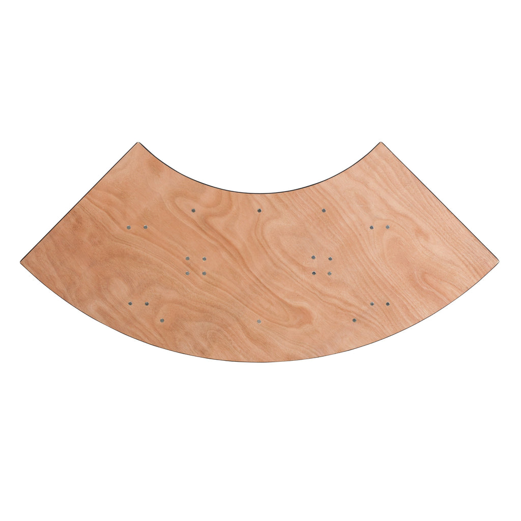 Flash Furniture Ginny 5.5 ft. x 2 ft. Serpentine Wood Folding Banquet Table