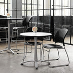Safco Products 6806Bl Reve Bistro Height Chair With Round Back, Black
