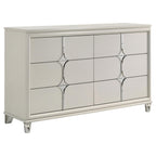 Coaster Home Furnishings Olivia Contemporary 64-inch 6-Drawer Bedroom Dresser Clothing Storage Cabinet Wide Chest of Drawers Organizer Unit White 224953