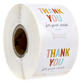 Thank You For Your Order Stickers / 500 Business Appreciation Labels / 1.5' Multi-Color Small Business Thanks Stickers/Made In