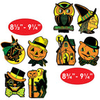 Beistle Packaged Halloween Cutouts - Multicolor, 8.5 - 9.25 Size, Perfect for Halloween Decorations and Parties