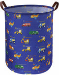 Essme Kids Laundry Basket,Kids Hamper Collapsible Canvas Car Storage Bin for Boys Room Decor, Nursery Hamper,Gift Baskets,Toys,H