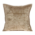 HomeRoots 50% Cotton, 50% Viscose 20' x 7' x 20' Transitional Taupe Solid Quilted Pillow Cover with Poly Insert