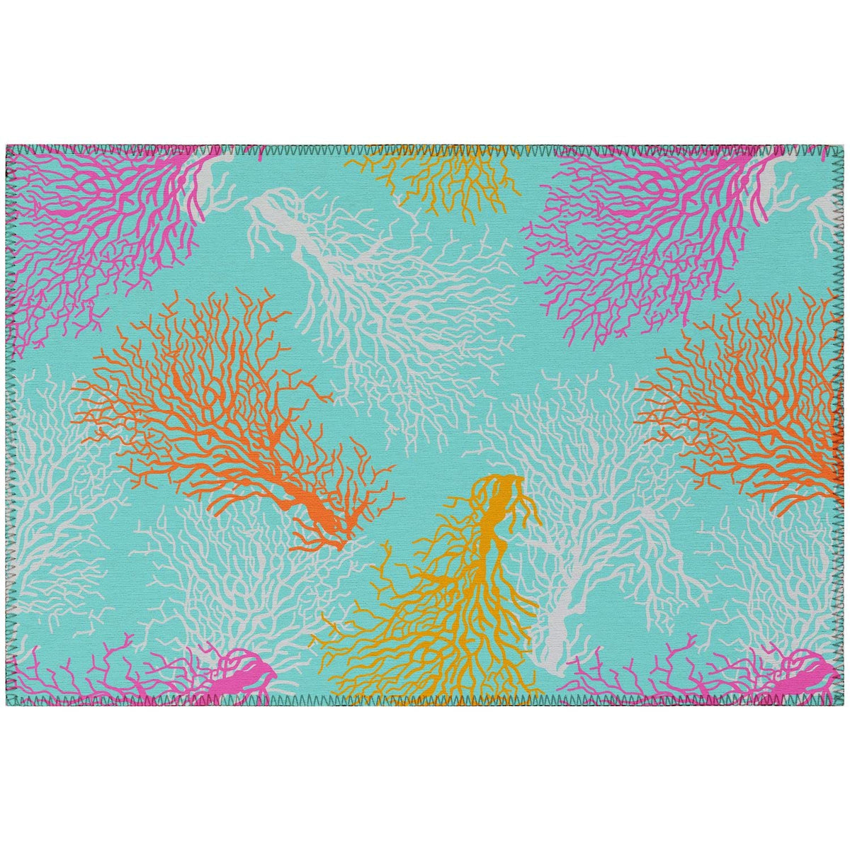 Seabreeze Sz3 Blue Coastal Rug Rectangle 5' X 7 ' 6&quot;