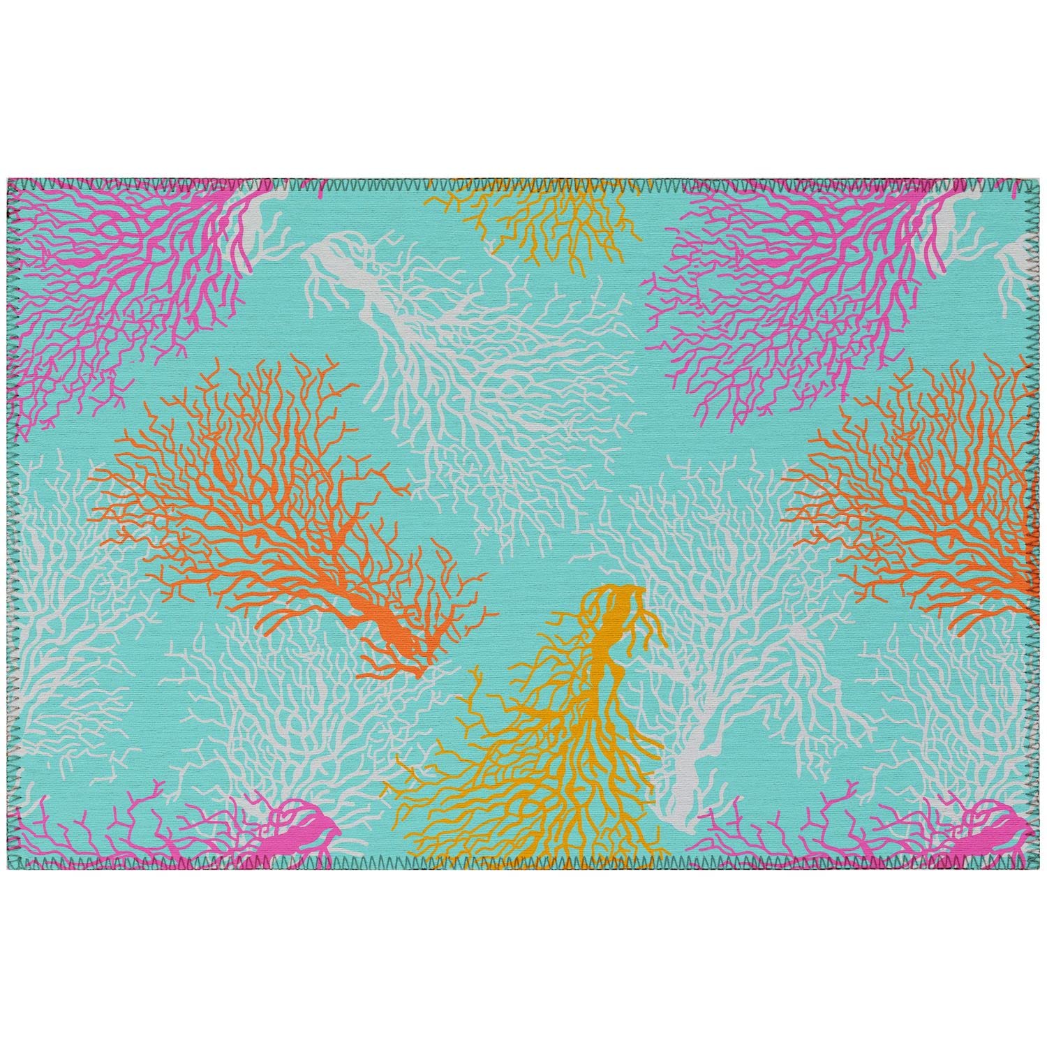 Seabreeze Sz3 Blue Coastal Rug Rectangle 10' X 14'