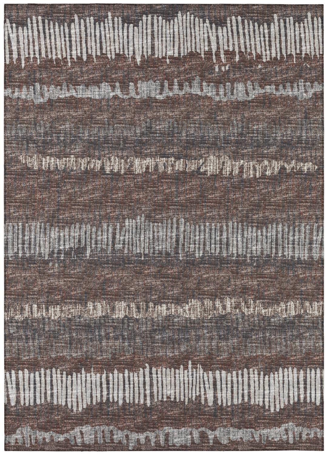 Addison Rugs Rylee Ary34 Brown Washable 3' X 5' Indoor Outdoor Area Rug, Easy Clean, Machine Washable, Non Shedding, Bedroom, Entry, Living Room, Dining Room, Kitchen, Patio Rug