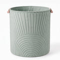Novabright Quilted Laundry Basket with Handles Teal Green