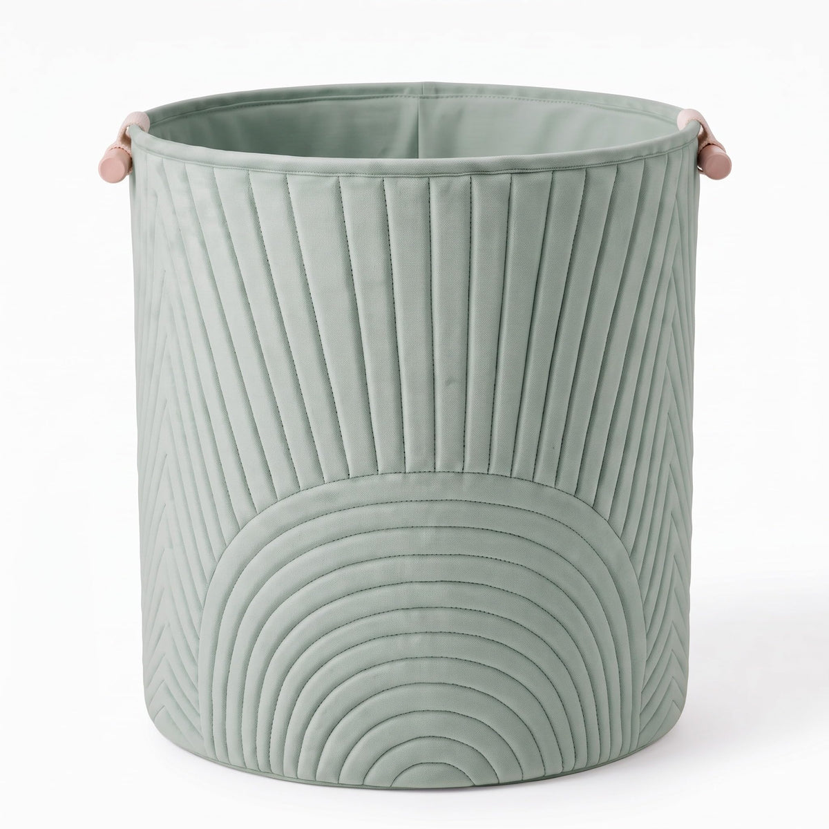 Novabright Quilted Laundry Basket with Handles Teal Green