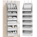 CERETIA Over the Door Organizer, Closet Hanging Storage for Nursery, Grey