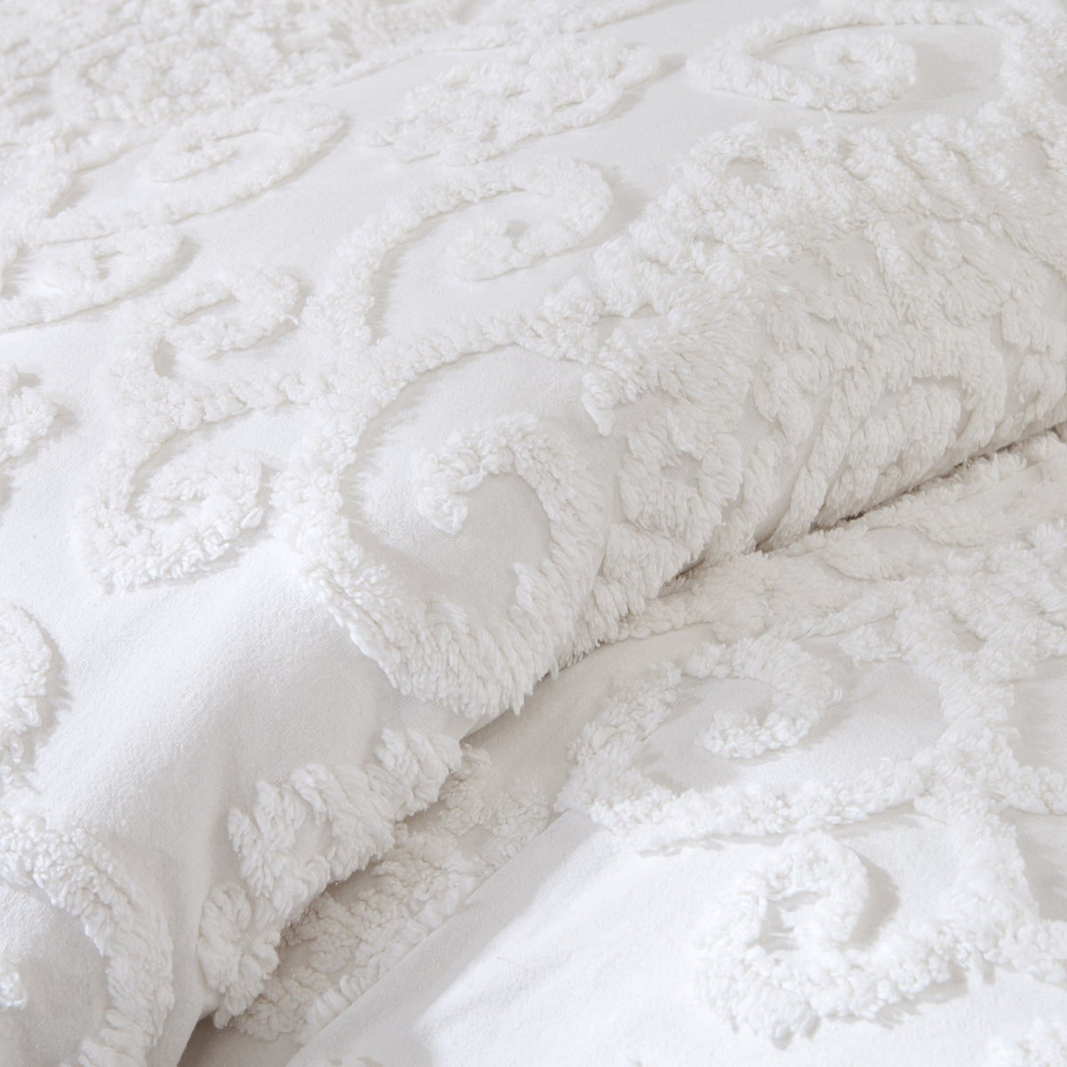 Harbor House Cotton Comforter Set - Trendy Tufted Textured Design, All Season Down Alternative Cozy Bedding With Matching Shams,