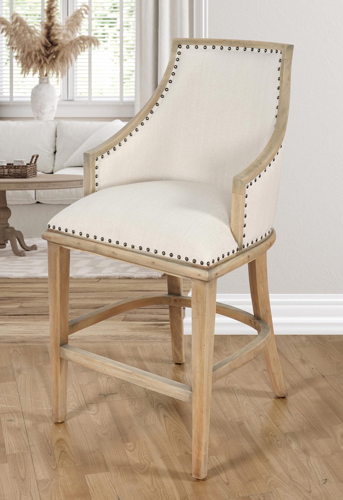Afd Home Farmhouse Barrel Counter Stool
