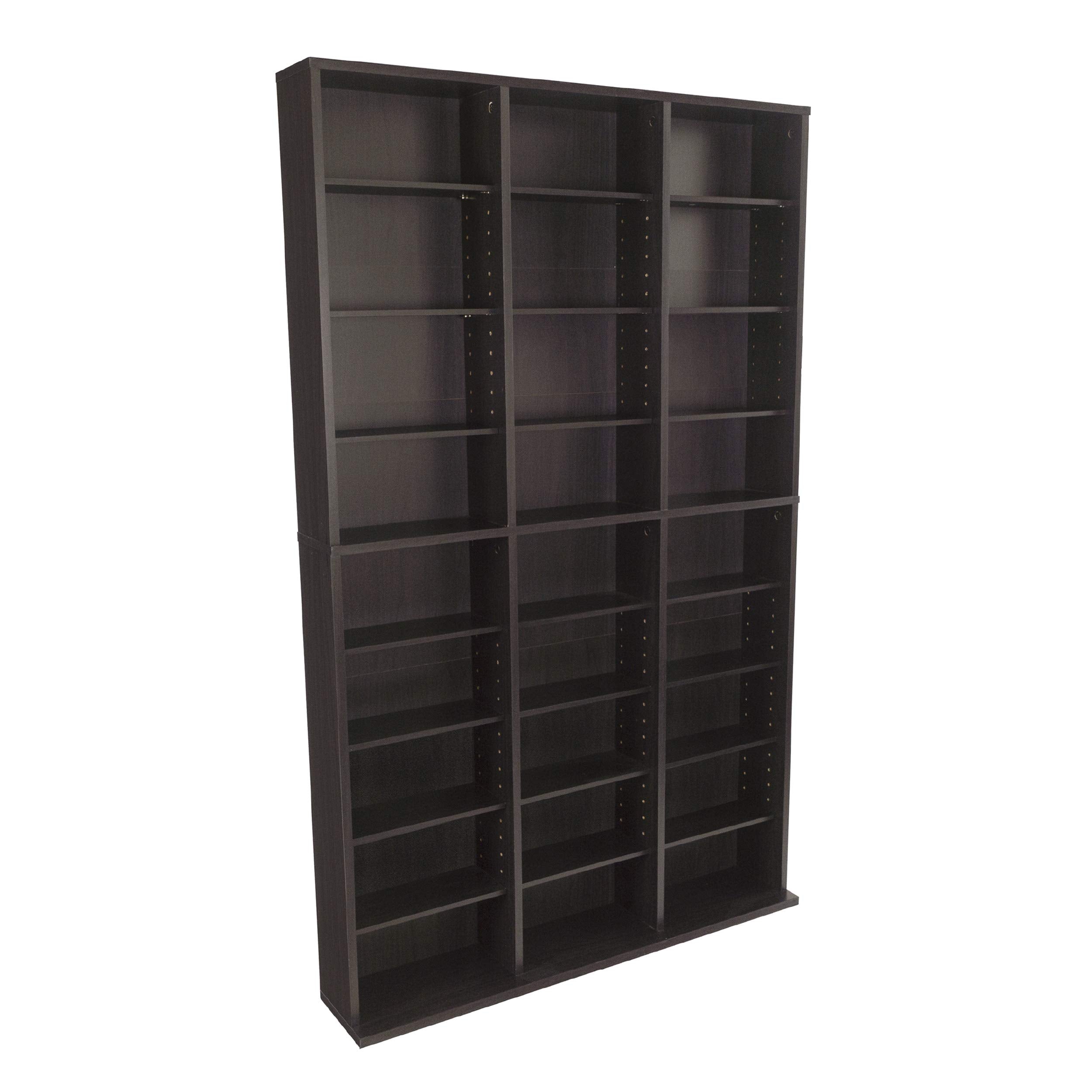 Atlantic Oskar 1080 Media Storage Cabinet - Protects & Organizes Prized Music, Movie, Video Games Or Memorabilia Collections, Pn