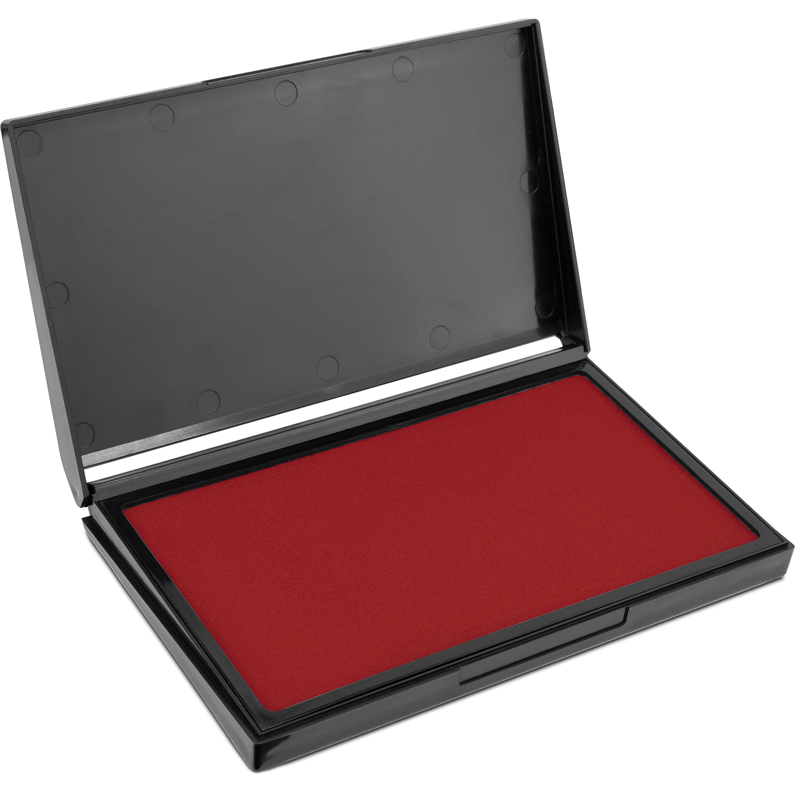 Maxmark Large Crimson Red Stamp Pad - 4-1/4' By 7-1/4' - Premium Quality Felt Pad