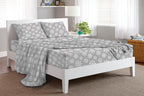 Bliss Casa 4 Piece 100% Cotton Flannel Sheet Set King - High Gsm Deep Pockets, Warm Breathable Flannel Sheet Set. Flannel Bed Se