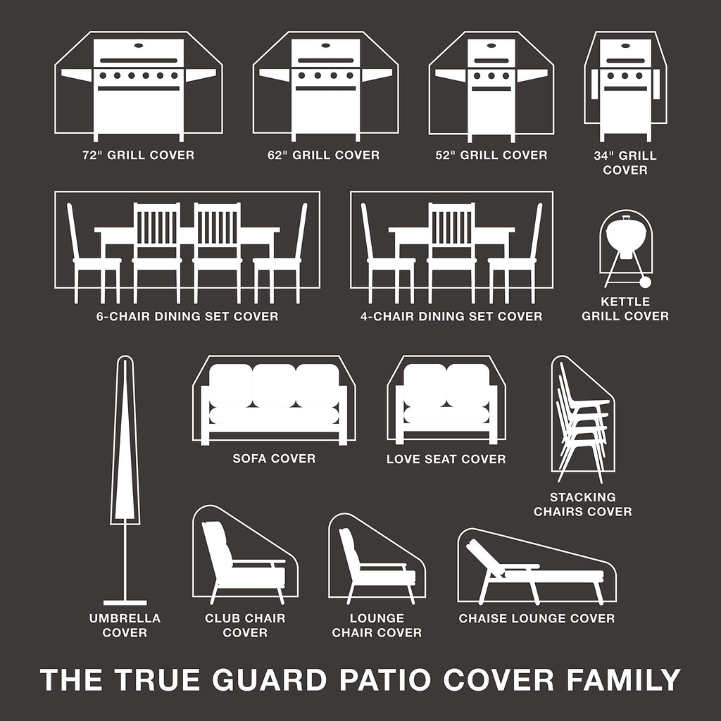 True Guard Patio Furniture Cover, Chaise Lounger Up To 76'