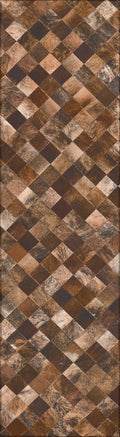 Addison Rugs Laredo Alr32 Brown Washable 2'3" X 7'6" Indoor Outdoor Hallway Runner Rug, Stain Resistant Washable Kitchen Area Carpet For Bathroom, Entry, Patio, Laundry And Bedroom Rug