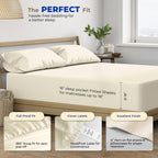 Thread Spread 100% Egyptian Cotton Sheets California King Size - 600 Thread Count 4 Pc Luxury Sheets Cal King Size, Soft, Coolin