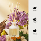 Apotheke Luxury Scented Oil Reed Diffuser For Home (White Vetiver) - Home Fragrance Diffuser Set With Sticks