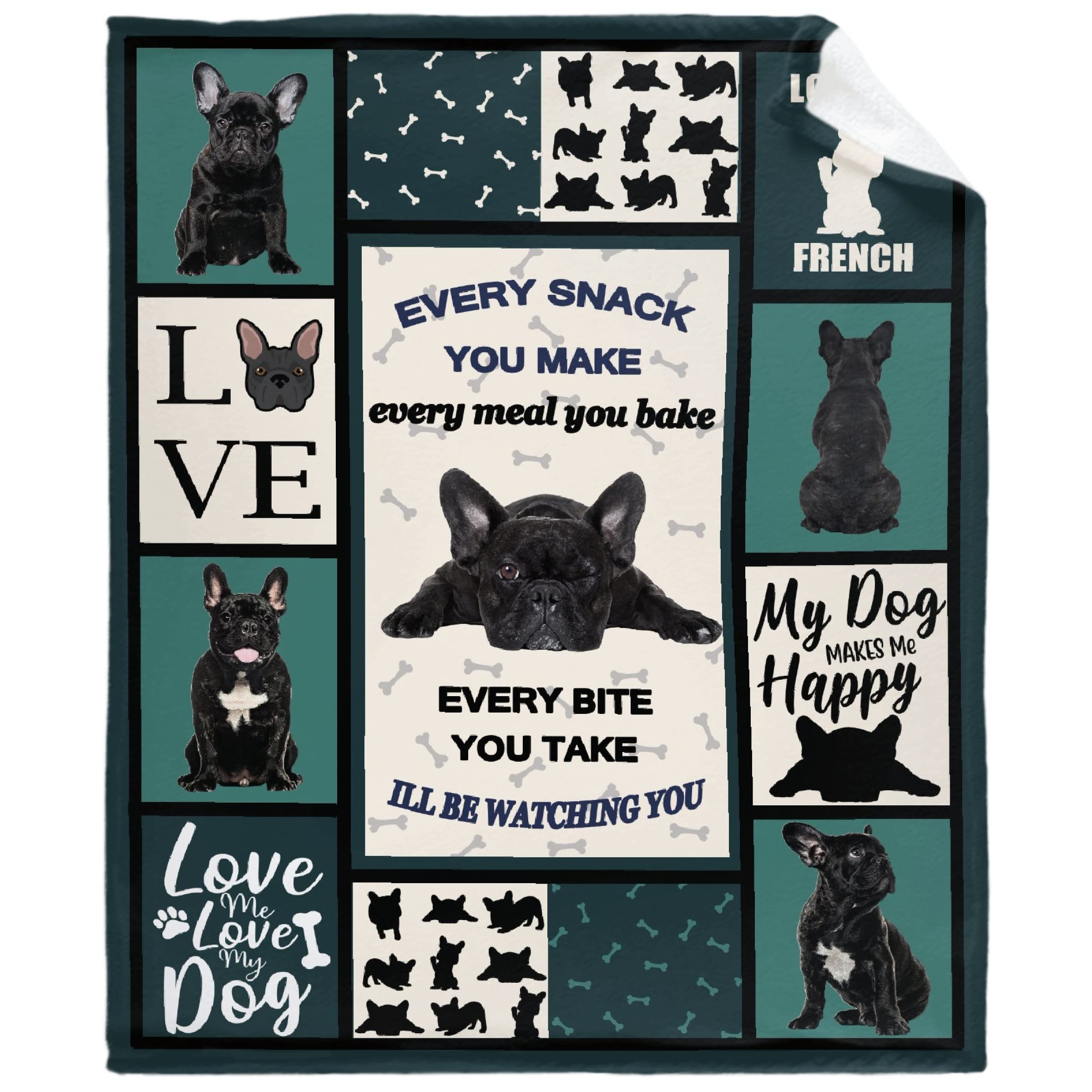French Bulldog Throw Blanket - Super Soft Flannel Fleece Blanket For Gifts,Bedding Quilt Home Decor For Couch Sofa Bed All Seaso